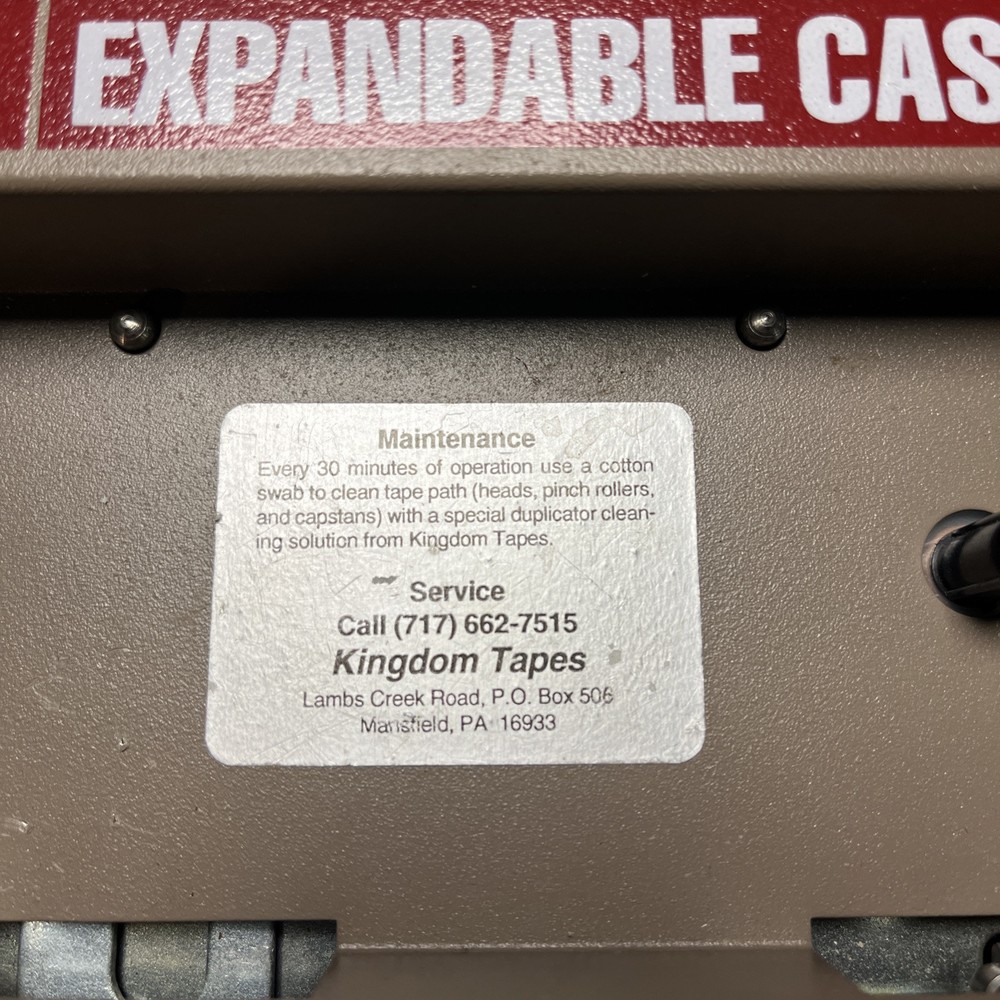 Kingdom One Touch Cassette Tape Duplicator - UNTESTED