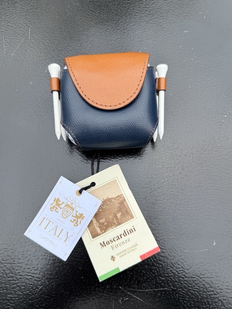 Italian leather Golf Call Holder