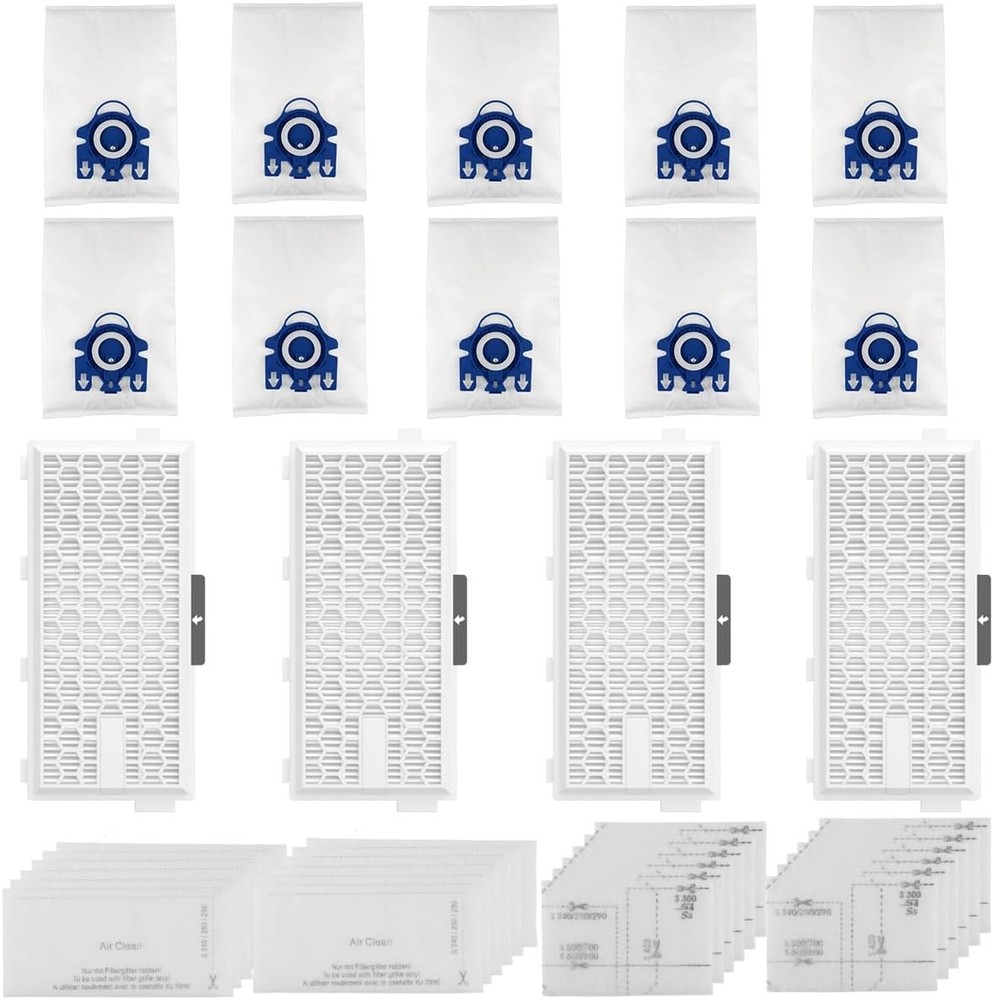 4 Packs Filters for AirClean SF HA 50 Compatible with S4 S5 S6 S8 S8000 S8999