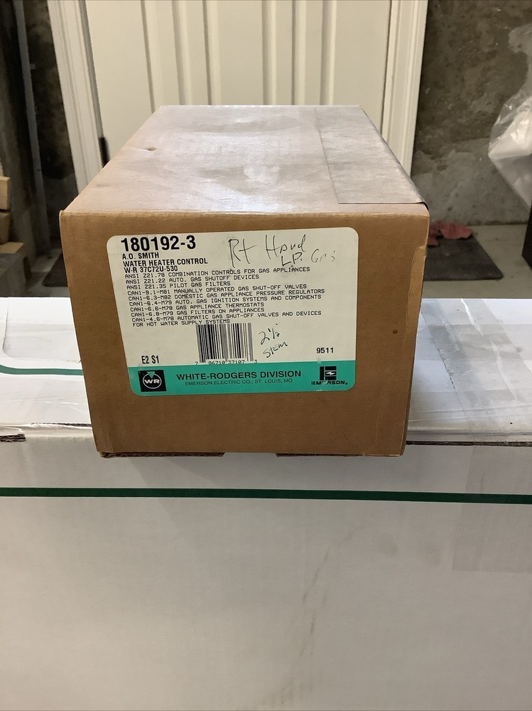 A.O. Smith Water Heater Control Type W-R 37C72U-53