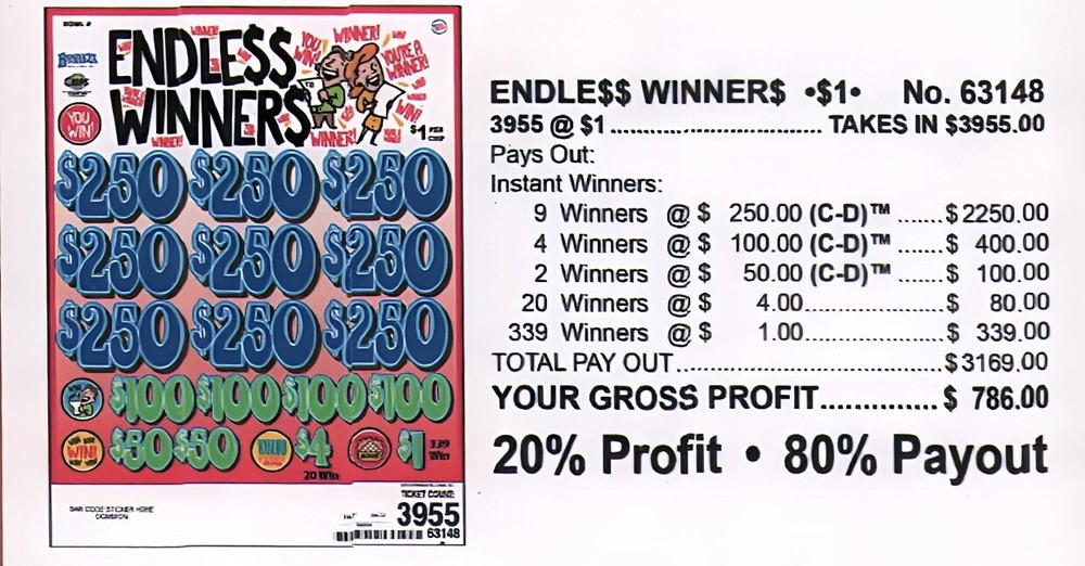 🥳 Pull Tab Tickets Game 🥳