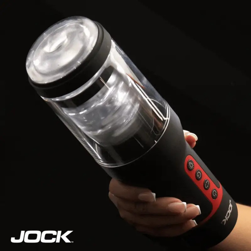 Realistic Automatic Spinning Thrusting Rechargeable Masturbator Textured Stroker