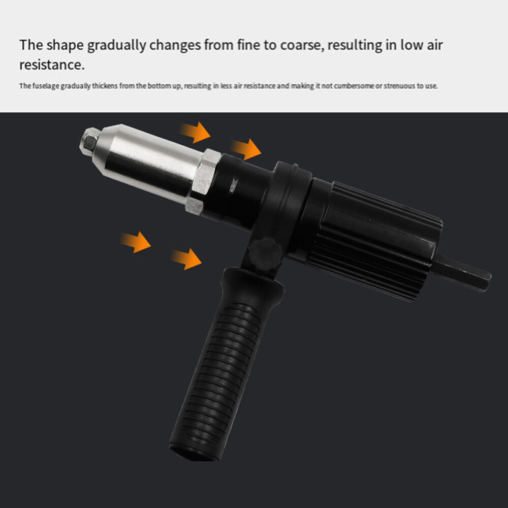 Pop Rivet Gun Tool Professional Cordless Riveter Adapter Kit Riveter Nut Tool☽ ๑