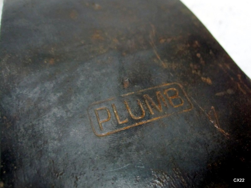 Vintage Plumb Double Bit Axe Head 3lbs 2oz 3.75" Blade