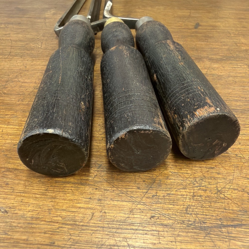 Vintage Paring Gouges Job Lot - X9 Marples / Ward Etc