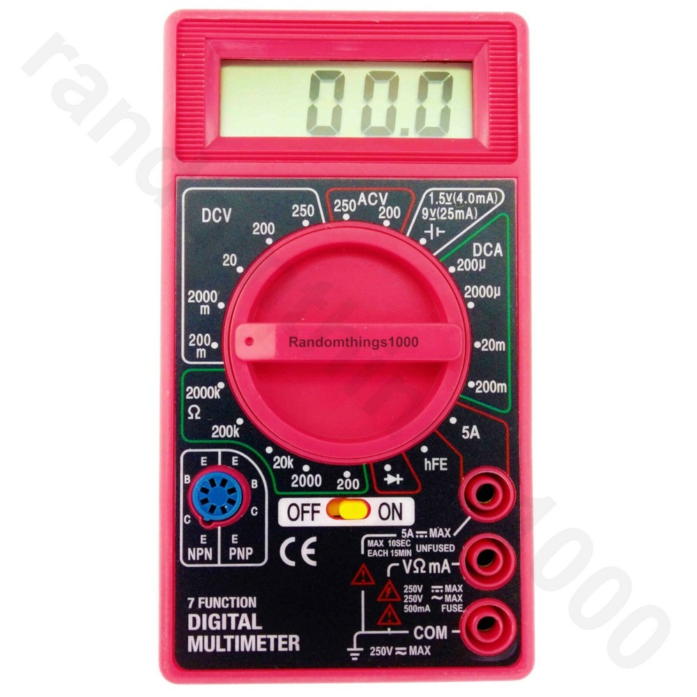 Digital Multimeter Battery Tester Voltmeter Voltage Tester OMH 7 Function Meter
