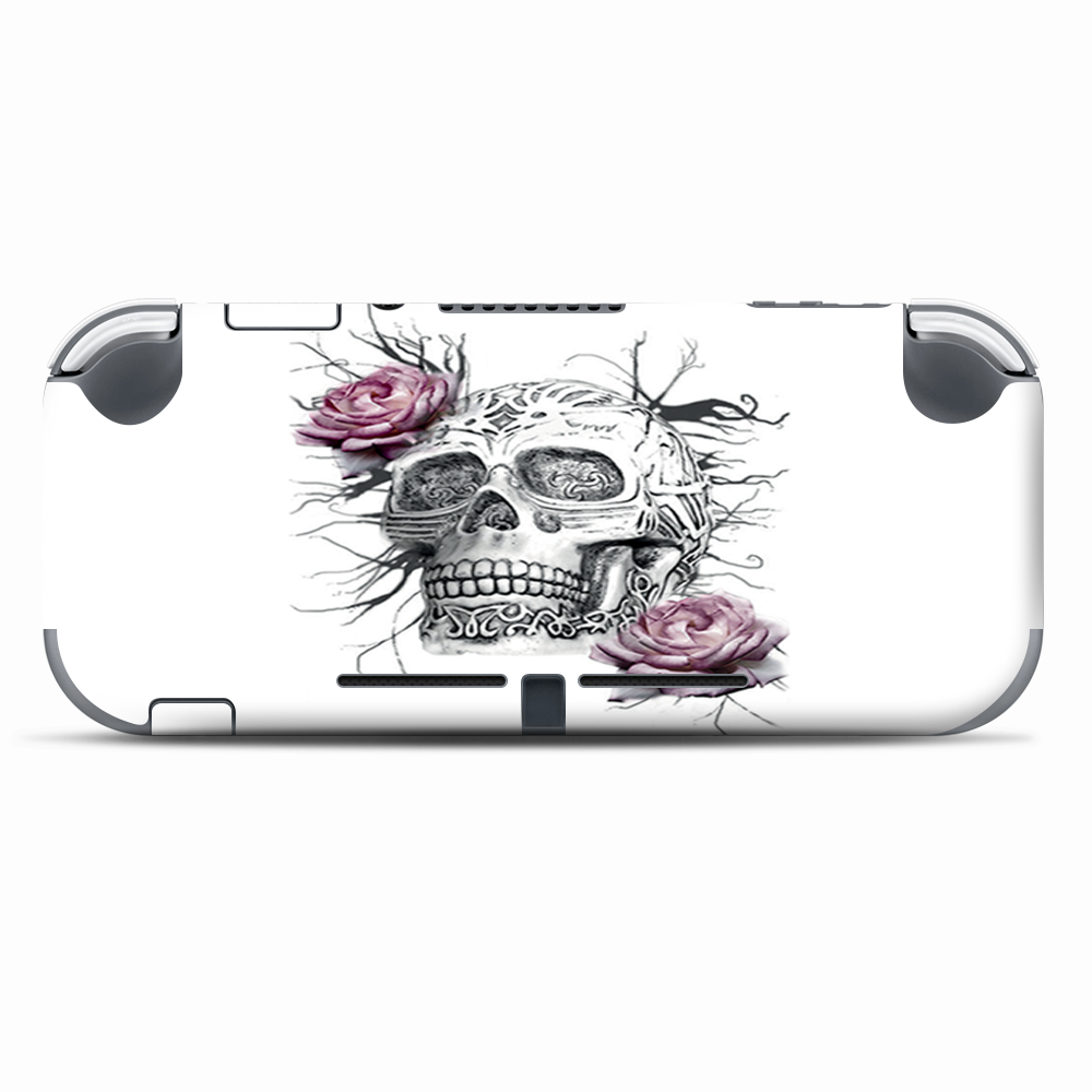 Skins Decals wrap for Nintendo Switch Lite - Roses in Skull
