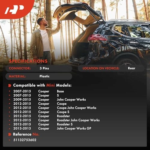 Tailgate Handle Release Switch Compatible with Mini Cooper 2007 2008 2009