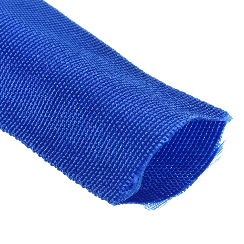 6.6Ft*60mm Polyester Rope Protector Cable Cover Rope Protective Sleeve Blue