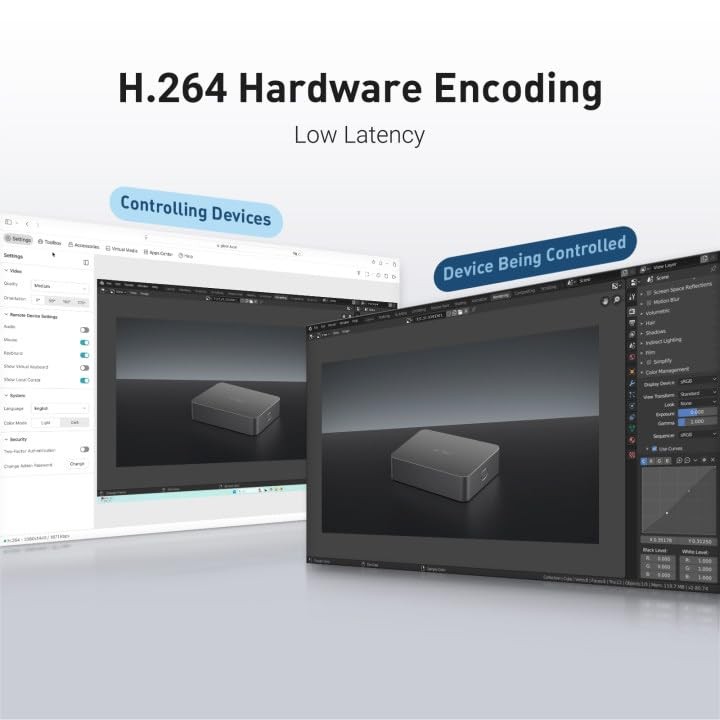Comet (GL-RM1) Remote KVM Over Internet, 4K@30Hz Tailscale Support,Remote Key...
