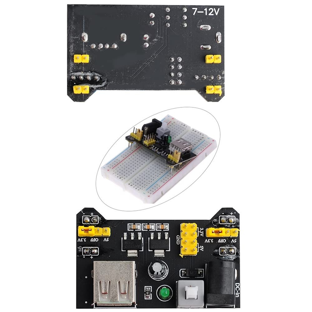 400 Tie Point Interlocking Solderless Prototype Breadboard + MB102 Power Supp...