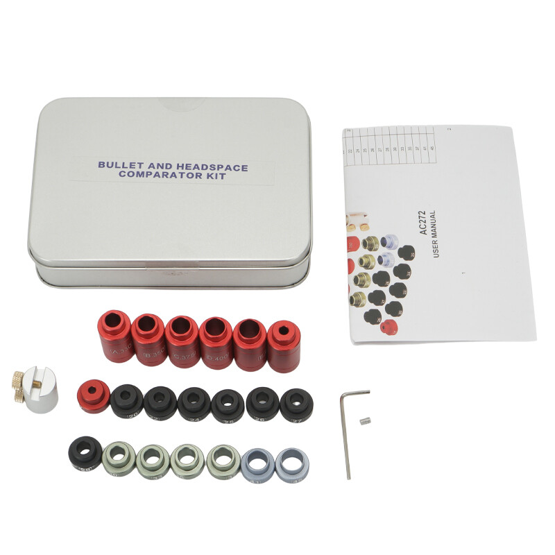 Bullet Comparator 21 PCS Set Kits w/ 14 Inserts Precision Ammo Reloading Supply