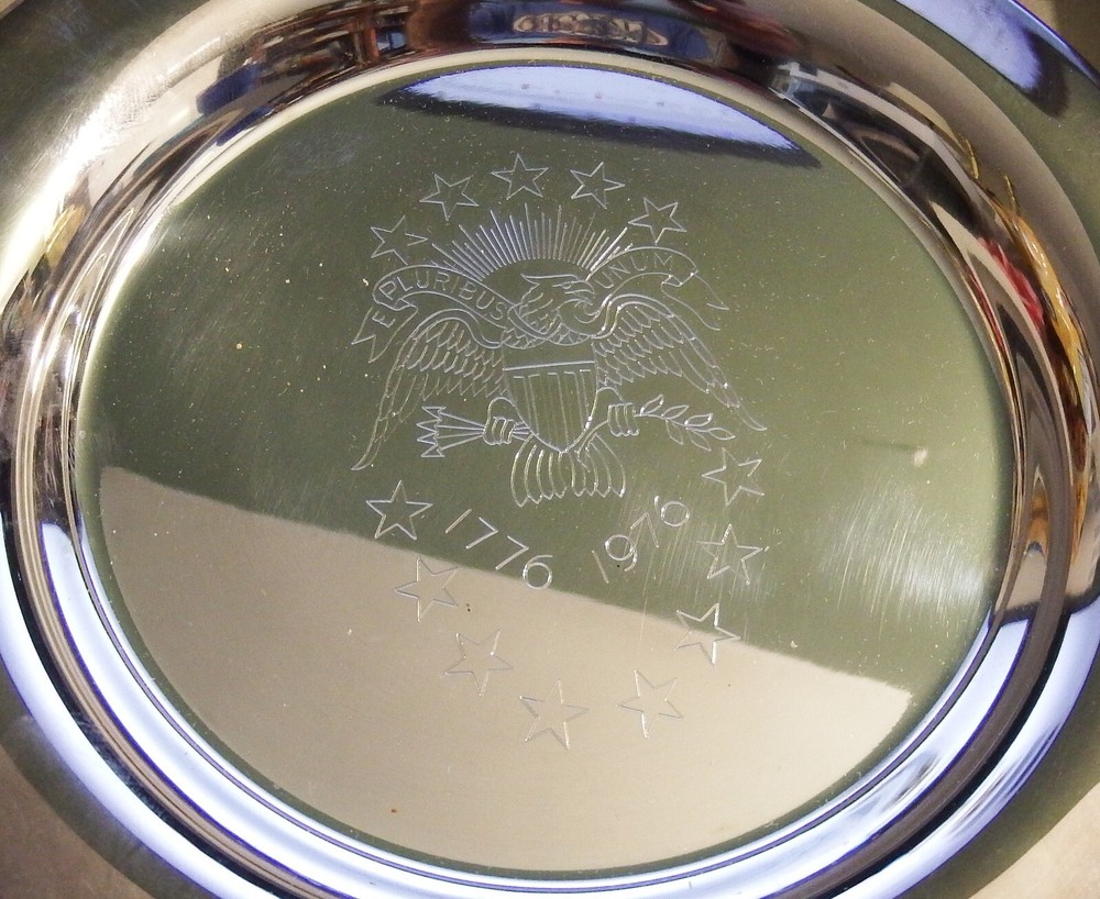 7 1/2" Silverplate Bicentennial Plate w/box