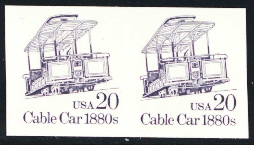 2263a, Mint VF NH 20¢ - Imperforate Coil Pair Error * Stuart Katz