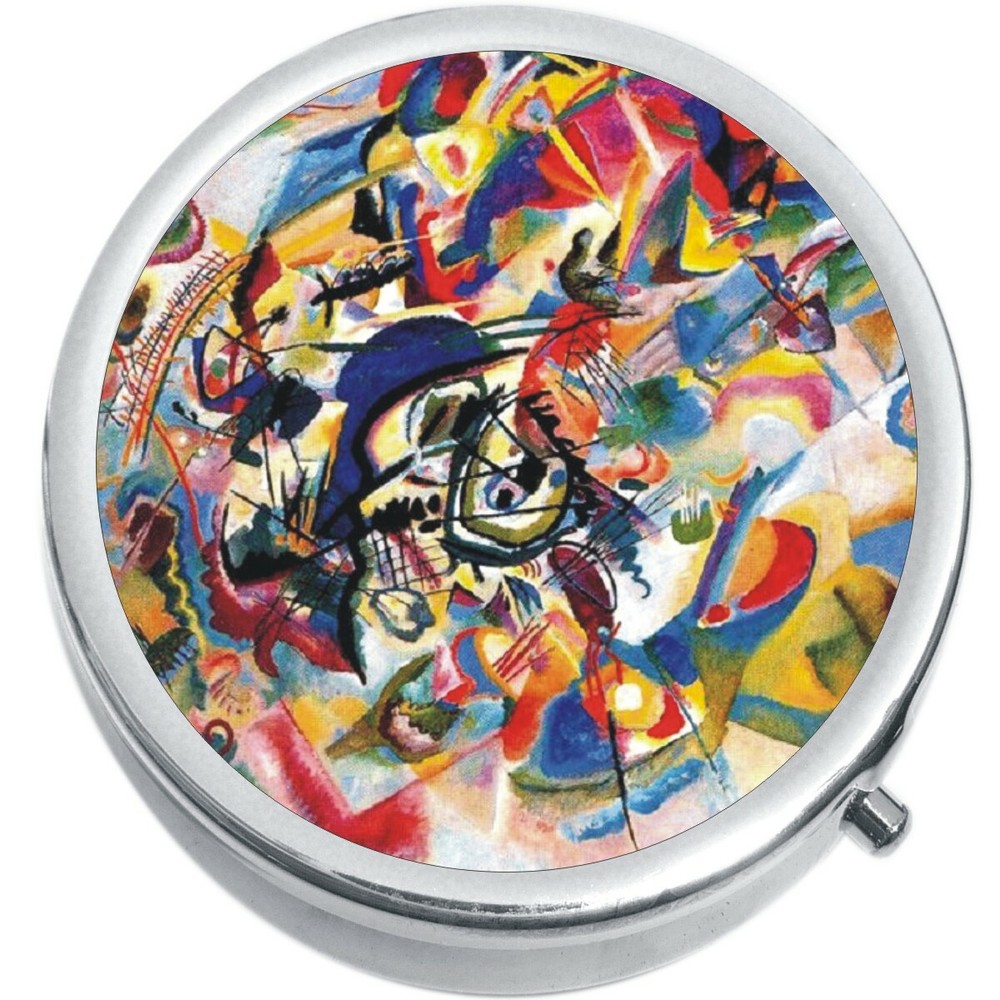 Composition VII  Medicine Vitamin Compact Pill Box