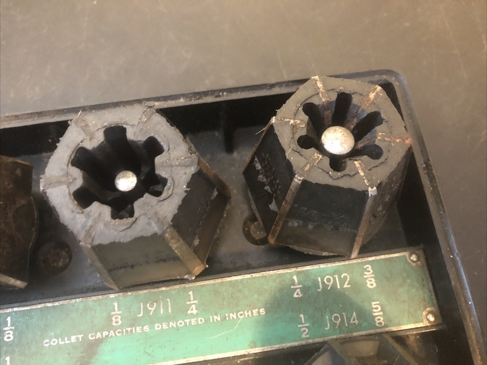 Jacobs Rubber Flex Collets J910-J914 Used Condition