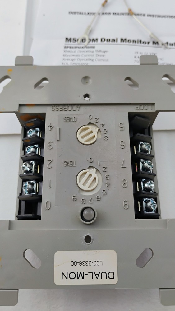 "System Sensor M500DM Intelligent Dual Input Monitor – Pulled, Untested, As-Is"