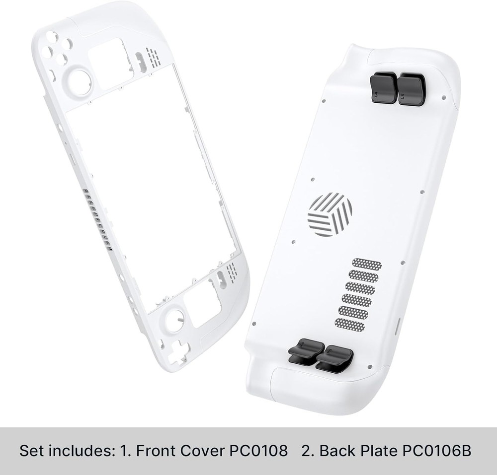 Back Plate Vents Version Compatible with Steam Deck LCD, DIY Replacement Full...
