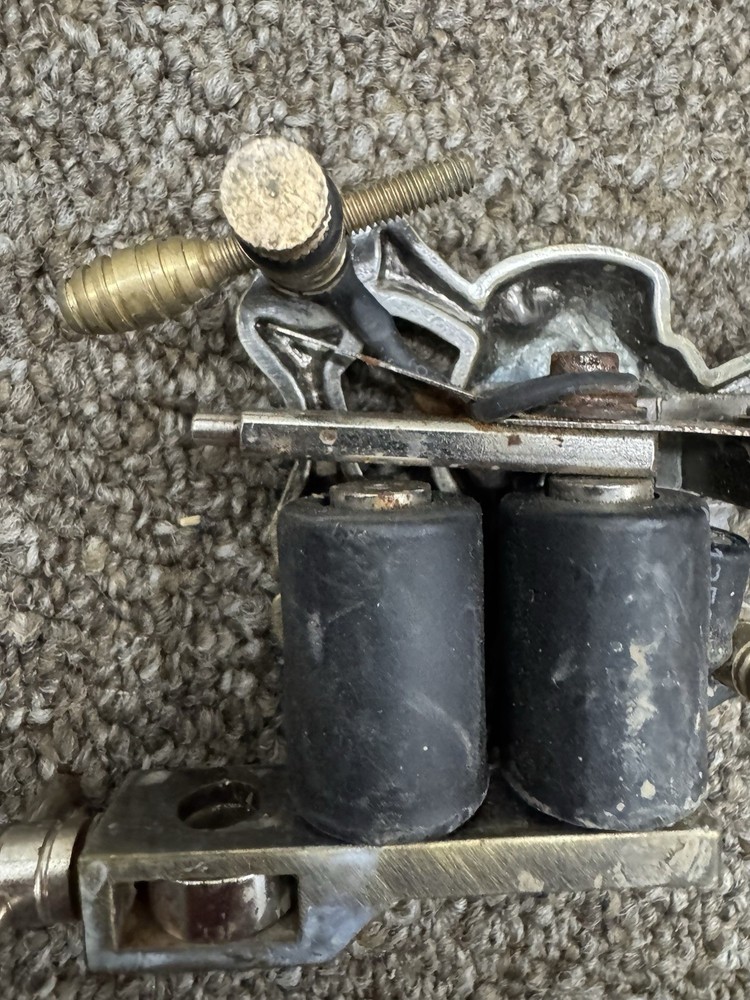 Solid Brass Skull Coil Tattoo Machine Untested SKU:A