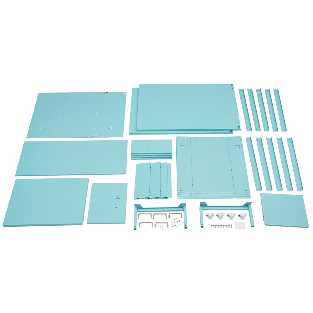 5 Drawers Tool Cart Workshop Rolling Tool Chest Storage Cabinet w/Lock & Key