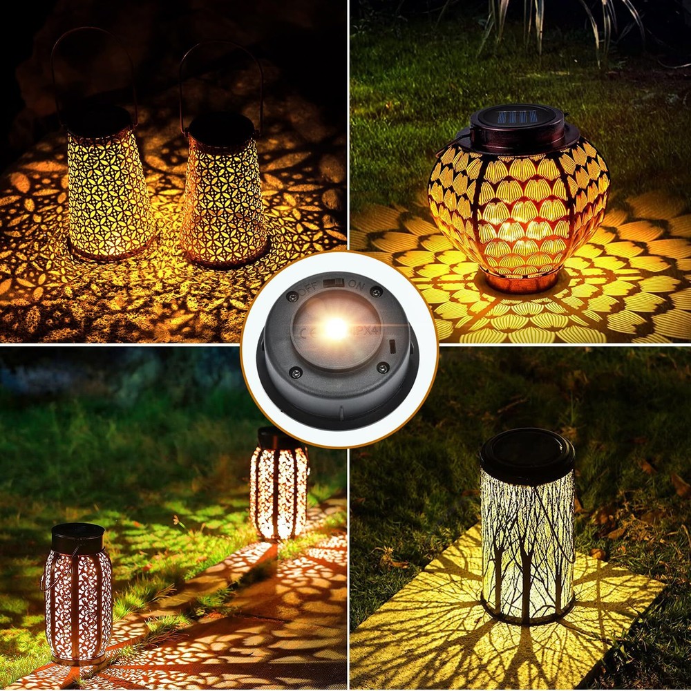 Solar Light Replacement Top 4 Pack (Top Size 2.76 inch, Bottom Size 2.42 inch)