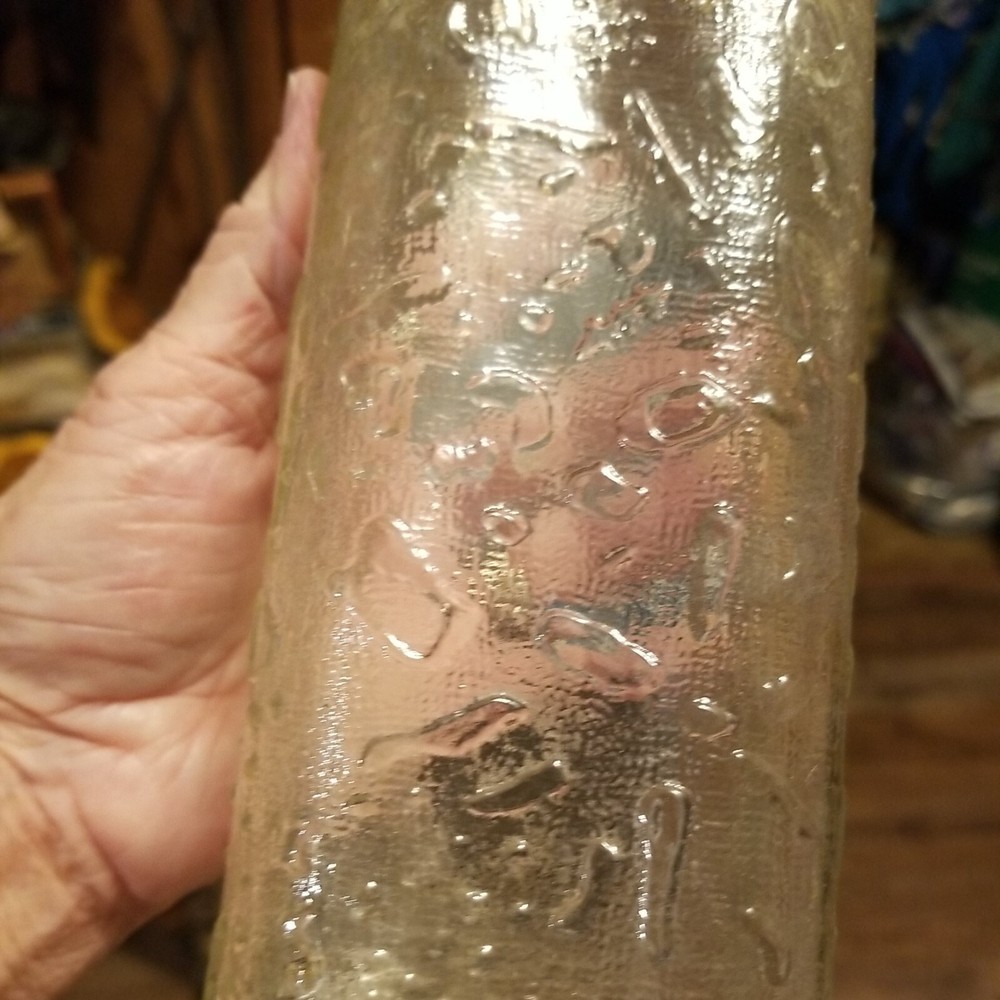 Old Clear Bottle 12" Tall