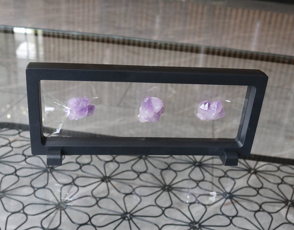 Coin Display Frame, Clear 3D Floating Holder Box Case for Challenge Black