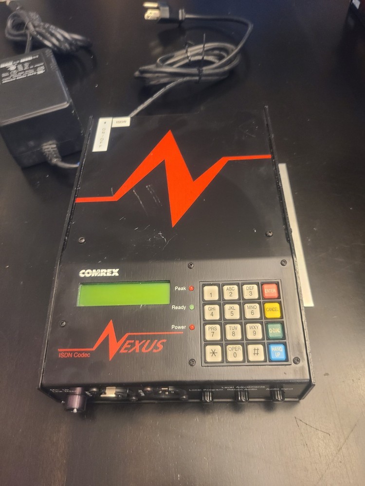 Comrex Nexus ISDN Codex WITH POWER SUPPLY, plate mounted.  Tested and Working.