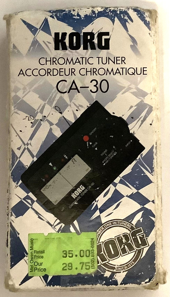 KORG Chromatic Tuner CA-30 - Tested / Working - Includes Box + Instructions