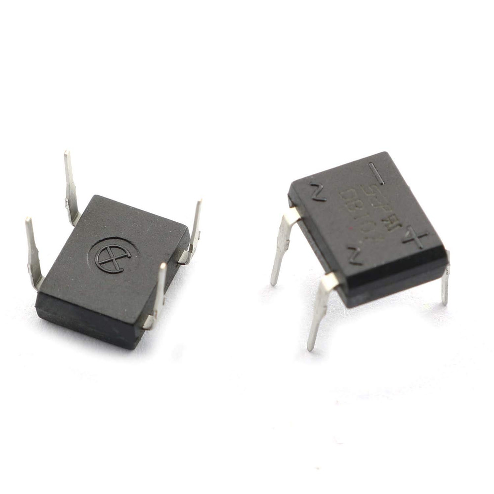 DB107 Bridge Rectifier 10PCS Electronic Silicon Diodes 1A 1000V 4-Pin Single Pha