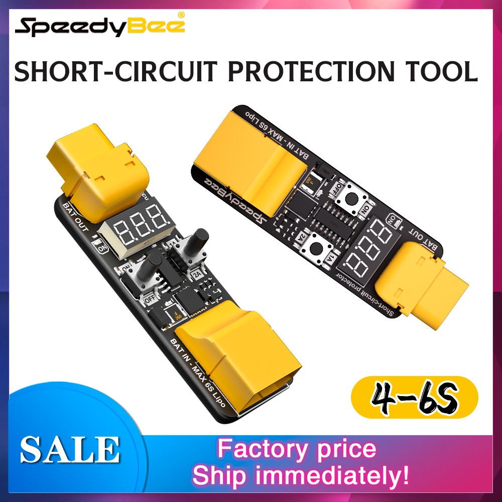 SpeedyBee Anti Short Circuit Module 4-6S Current Limiting For RC Flight Stack