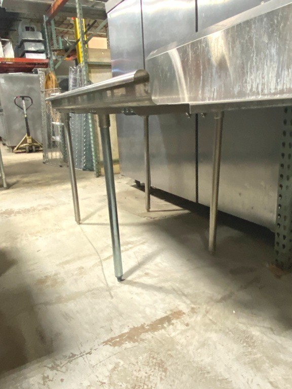 Dishwasher Table/ TITAN Stainless Steel Dishwasher Table/ 70"