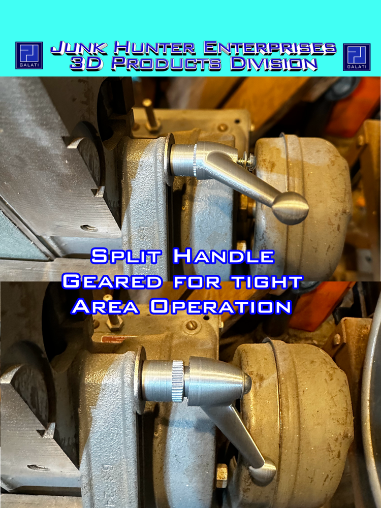 Delta Rockwell Split Lock Handle Lever Geared Replacement 3D Printed