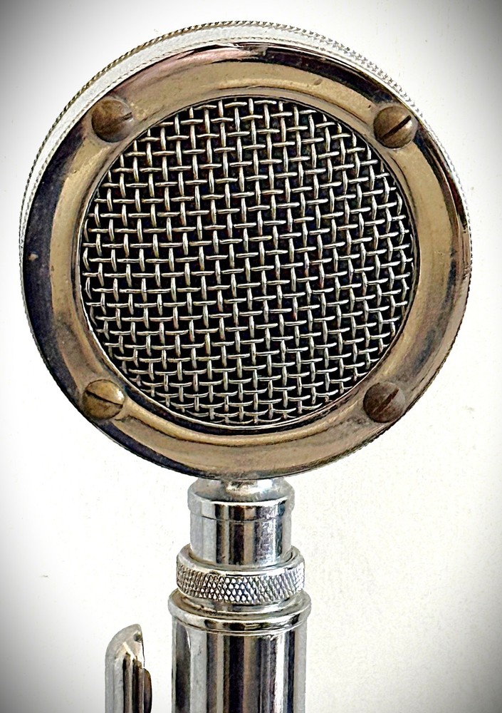 Vintage 1950's Astatic D-104 Dynamic Microphone-modified, working great (d4)