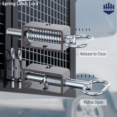 5-1/8'' Heavy Duty Trailer Gate Latch, Universal Spring Latch Assembly, Weld