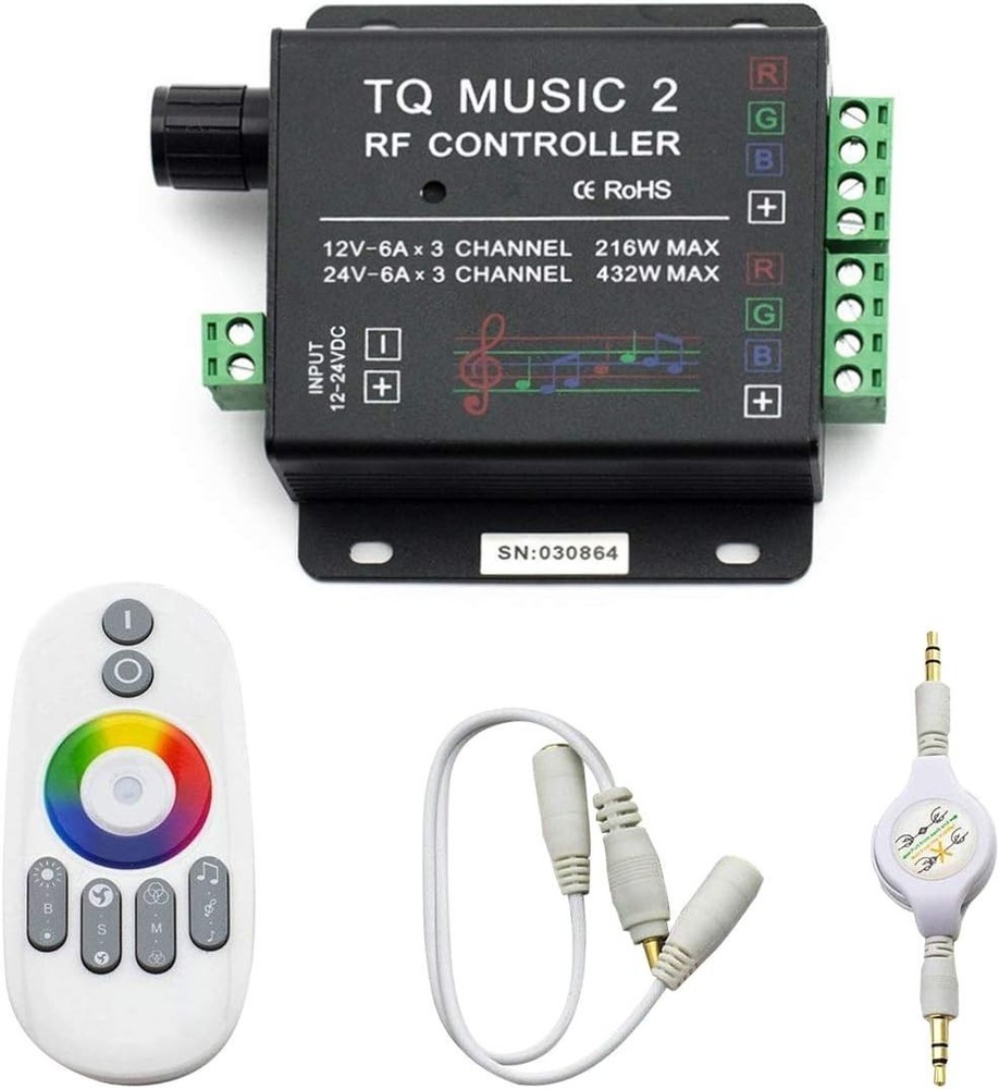 Remote Controlled RGB Music Light Strip Controller