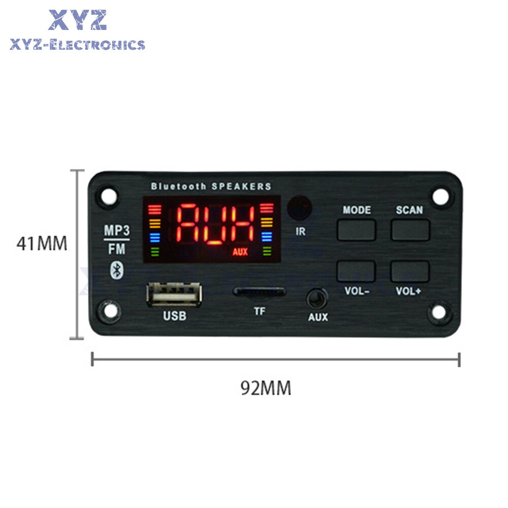 DC7-18V Bluetooth Car Audio MP3 Decoder Board Audio Module 2 * 25W FM Radio