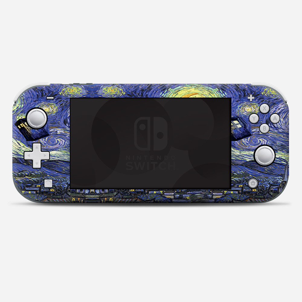 Skins Decals wrap for Nintendo Switch Lite - Tardis Starry Night
