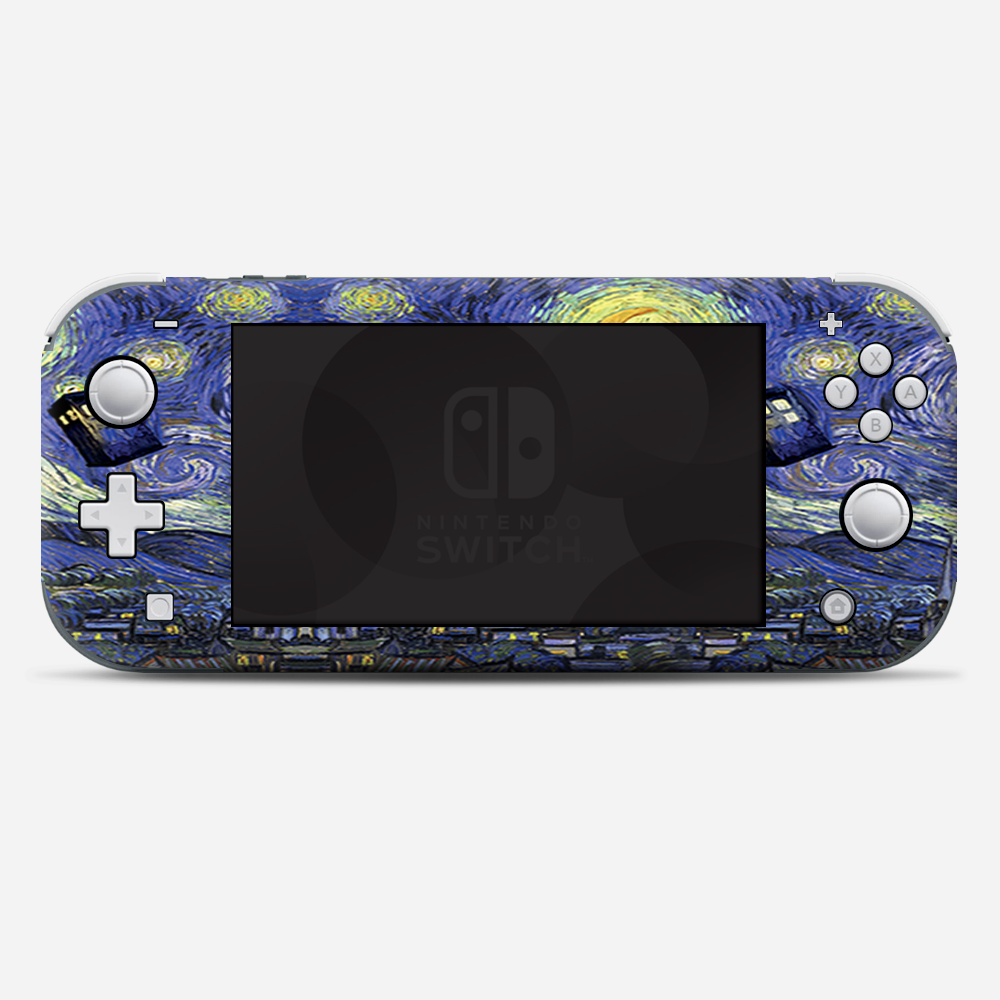Skins Decals wrap for Nintendo Switch Lite - Tardis Starry Night