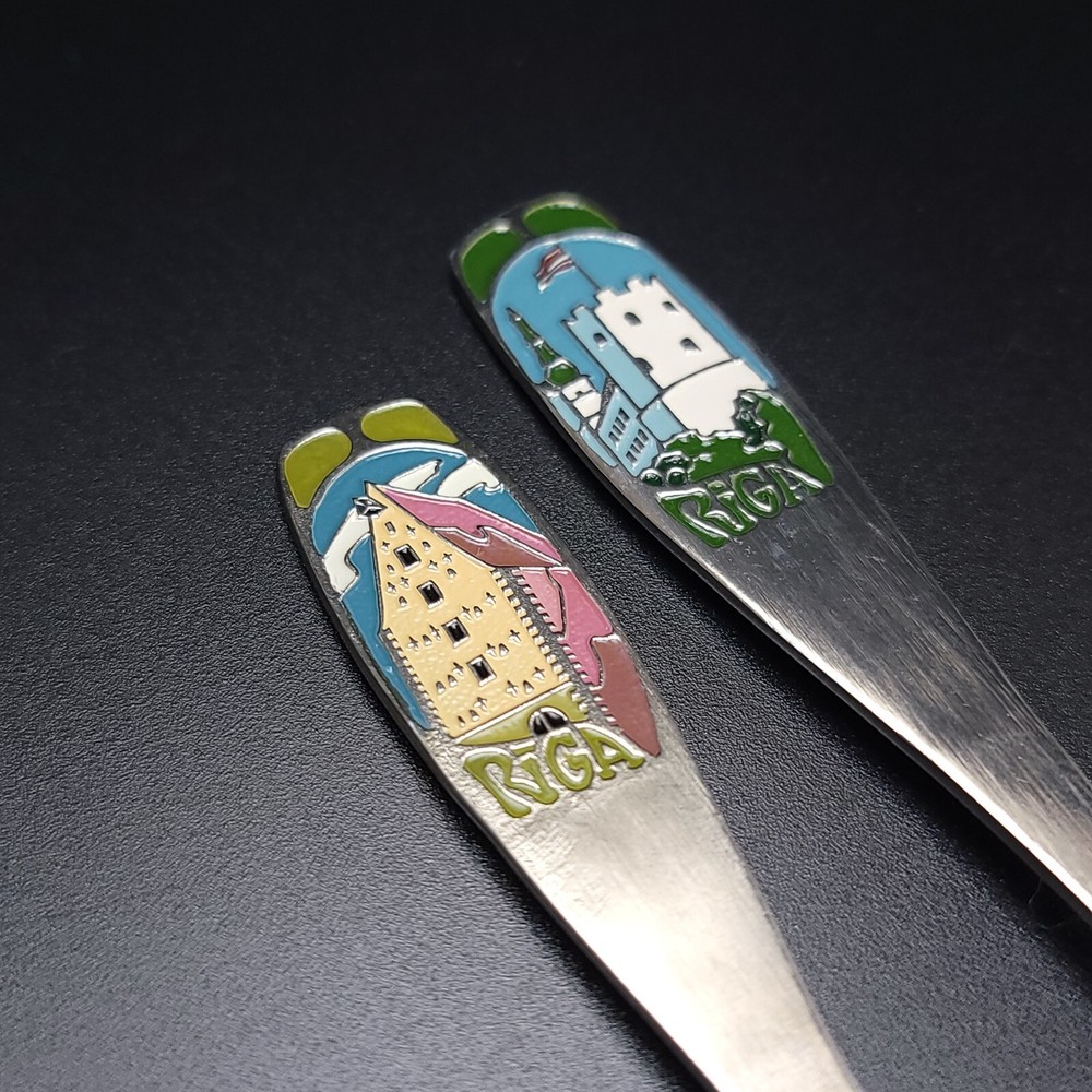 Vintage Riga Tea Spoon Spoons Decorative Collectable 5.5"