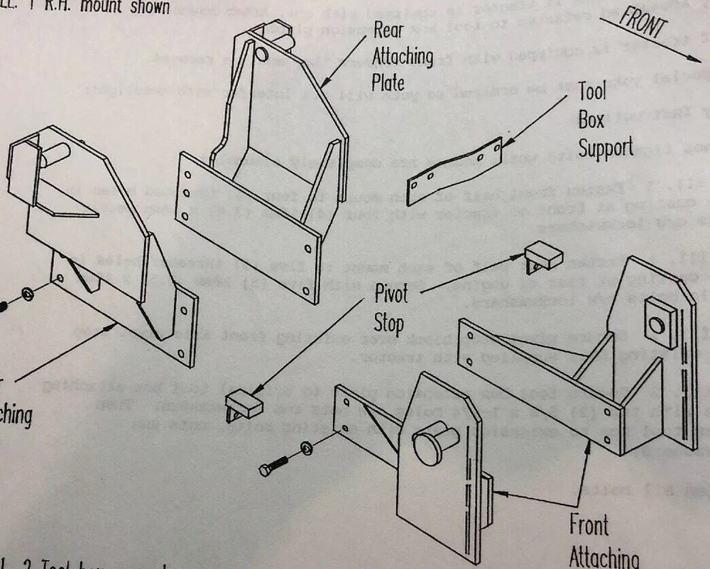 Ezee On Front End Loader Mounting Kit, Fits John Deere 6300 6400 6410 & Others