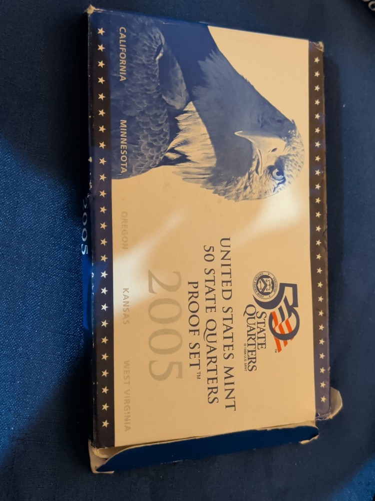 2005 S STATE QUARTERS PROOF SET WITH BOX & C.O.A .
