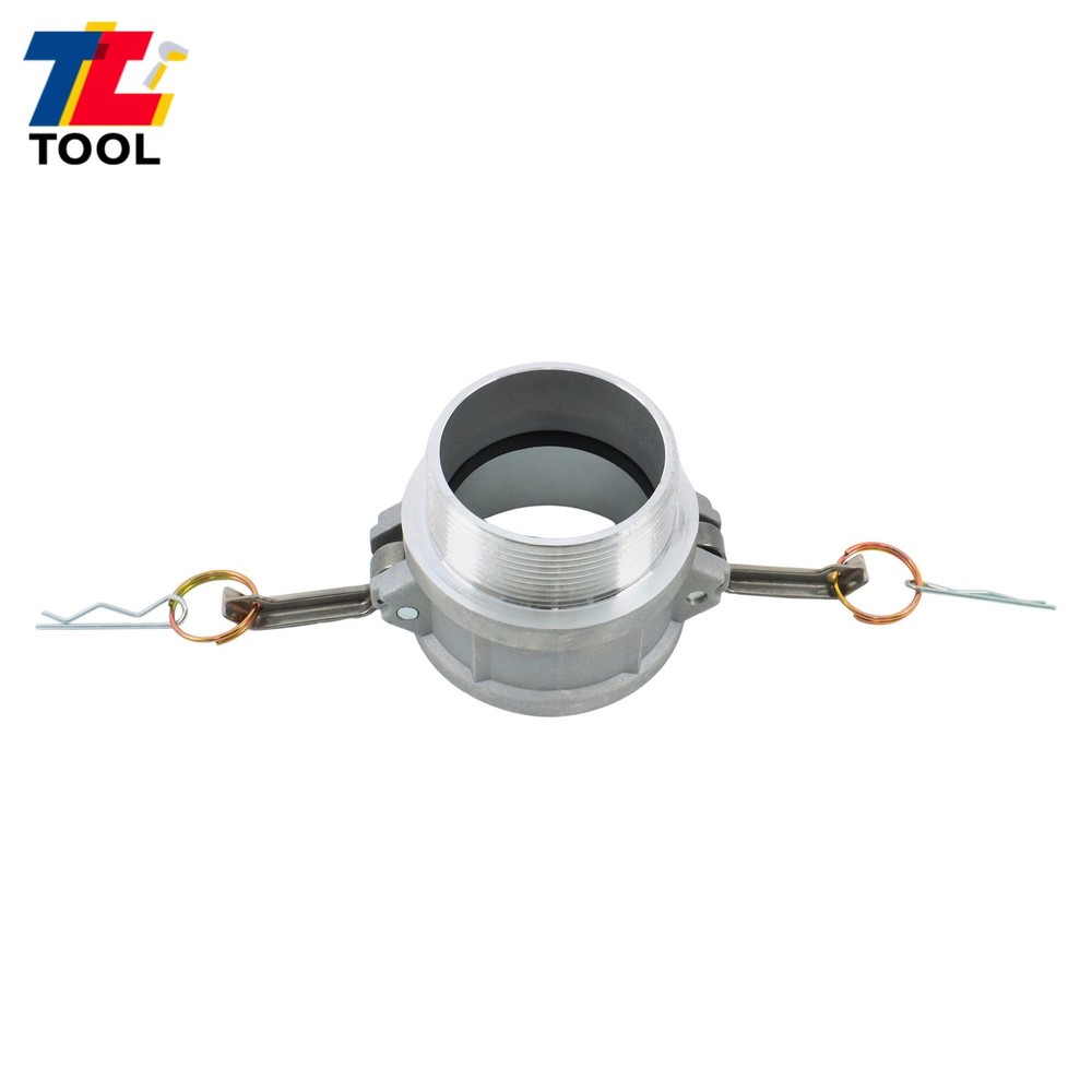 Quick-Connect Type B 3" Camlock Fitting - Aluminum Plug NPT Male 2PCS