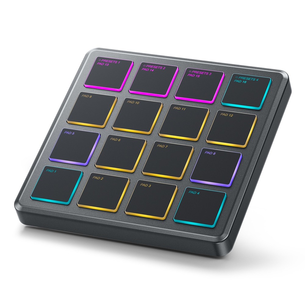 Donner STARRYPAD MINI MIDI Controller Pad Beat Maker Drum Machine with 40 Course