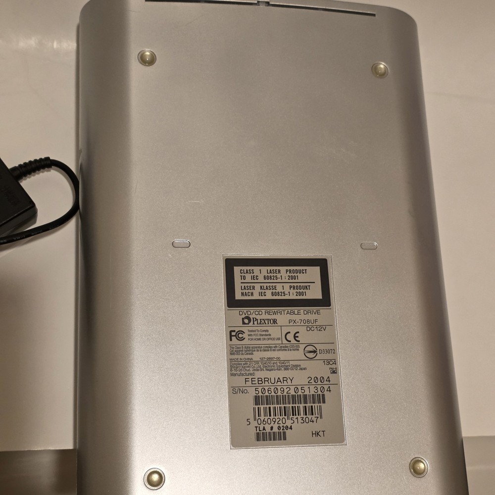 Plextor PX-708UF DVD CD Rewritable Drive