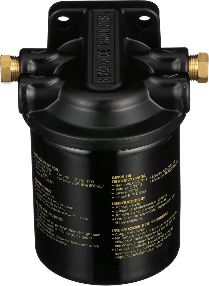 Seachoice Replacement Fuel/Water Separator Canister, 28 Micron One Size