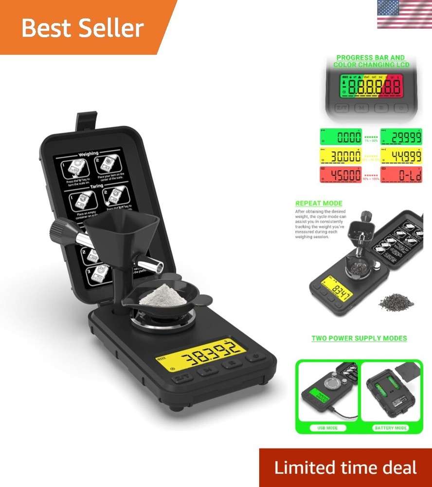 Accurate Handheld Reloading Scale with Cycle Mode & Lightweight Design - 0.4 lbs