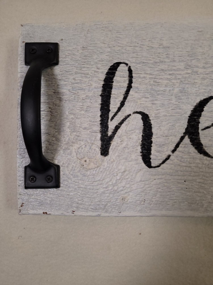" Hello " Wooden Handmade Serving Tray