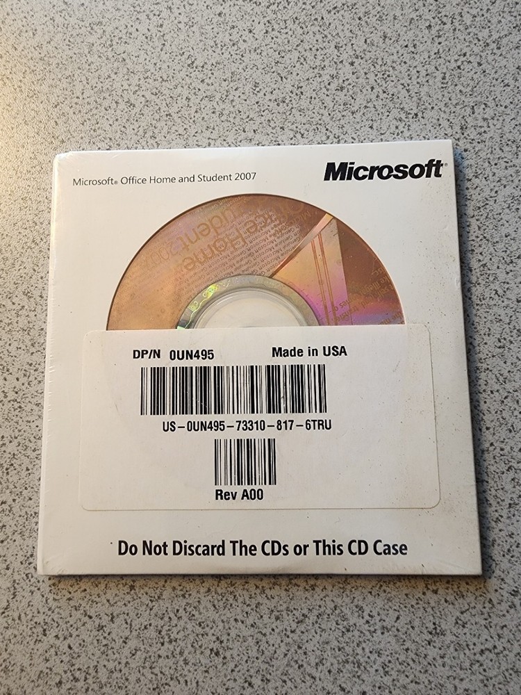 New Sealed Microsoft Office 2007 Home and Student