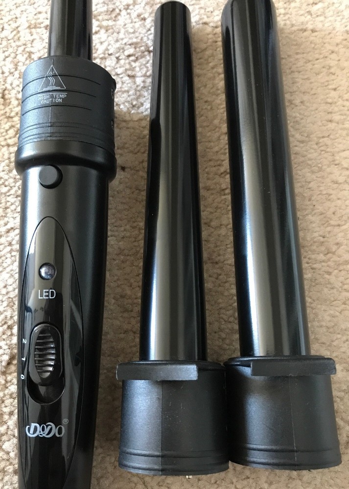 Dodo Curling Iron With 3 Interchangeable Ceramic Barrels